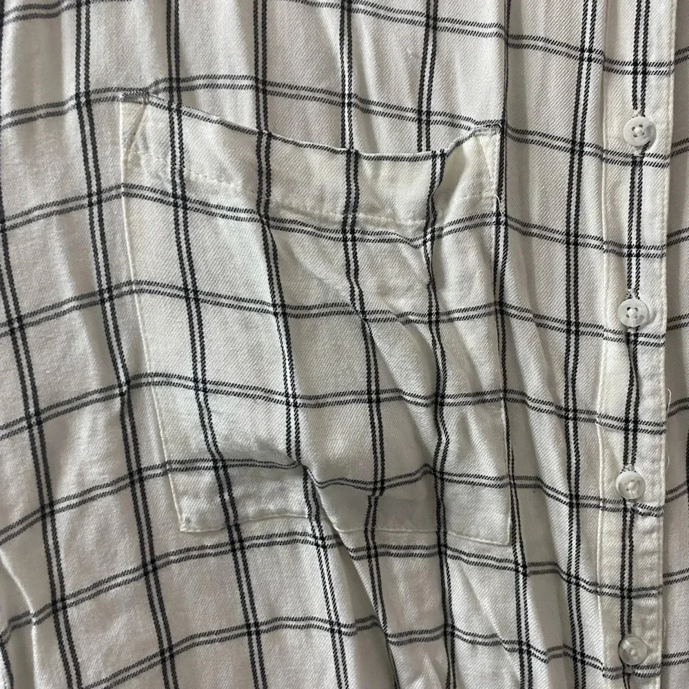 L&G Plaid Tie Front Shirt - Picture 7 of 10